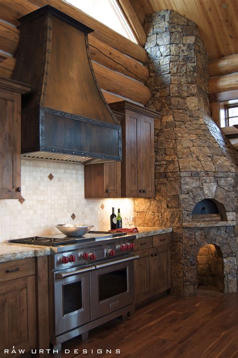 rustic metal range hoods